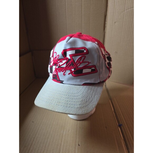 Dale‎ Earnhardt Vintage Intimidator Snapback Nascar Hat Racing Cap Checkered - Picture 1 of 10